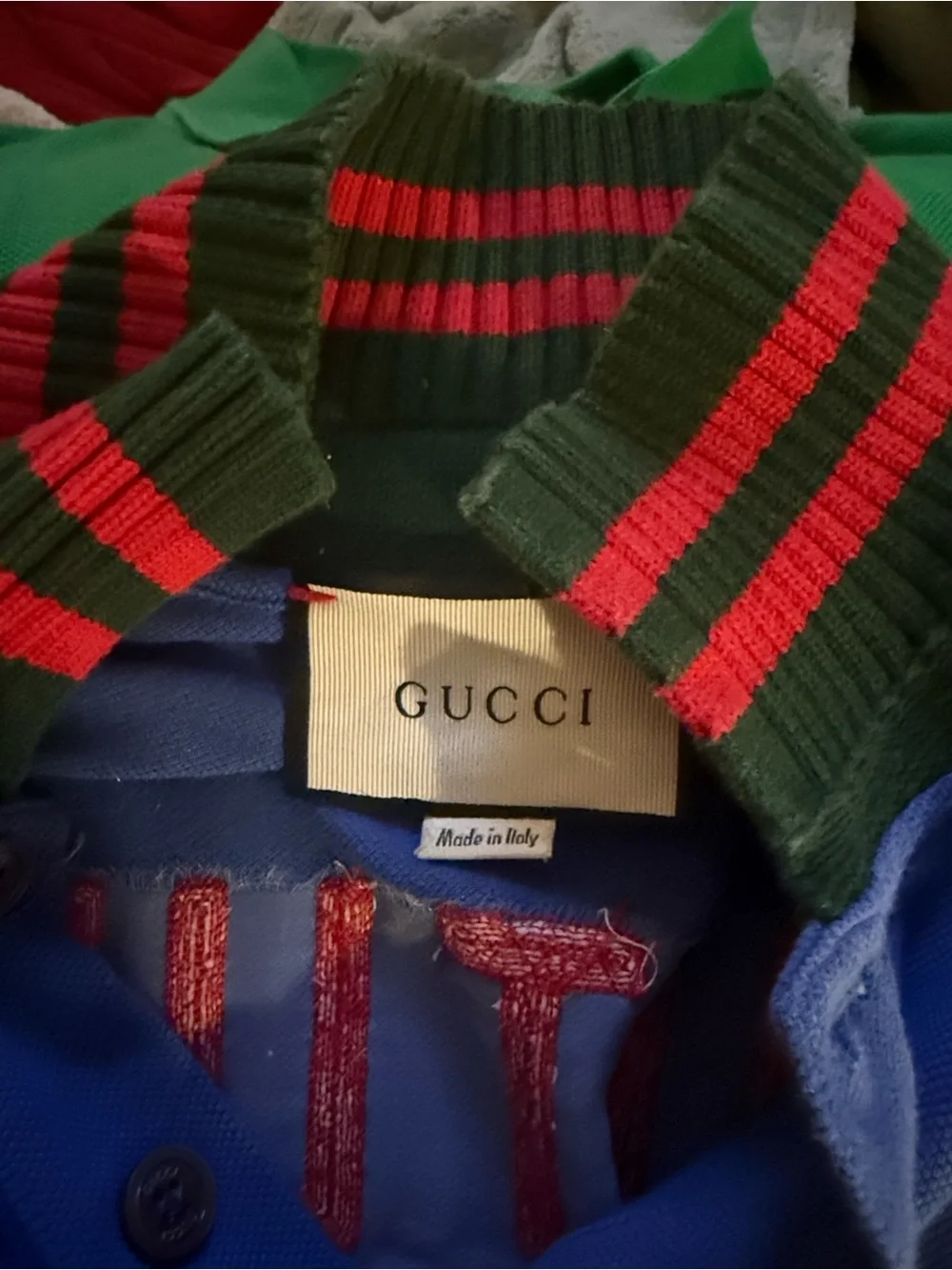 Gucci Blue Crewneck Sweatshirt polo